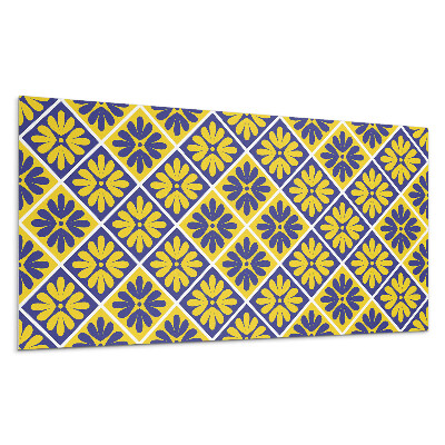 Dekoracni panel Květinový vzor v kosočtvercích