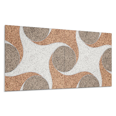 Nástěnný panel Vzorek s kruhy a vlnami