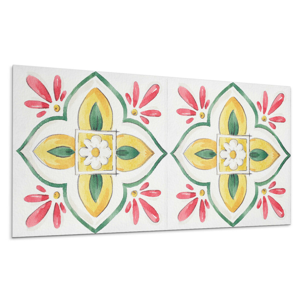 Dekoracni panel Květinový vzor v rámu