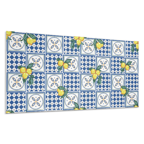 Dekoracni panel Citronový motiv na dlaždicích