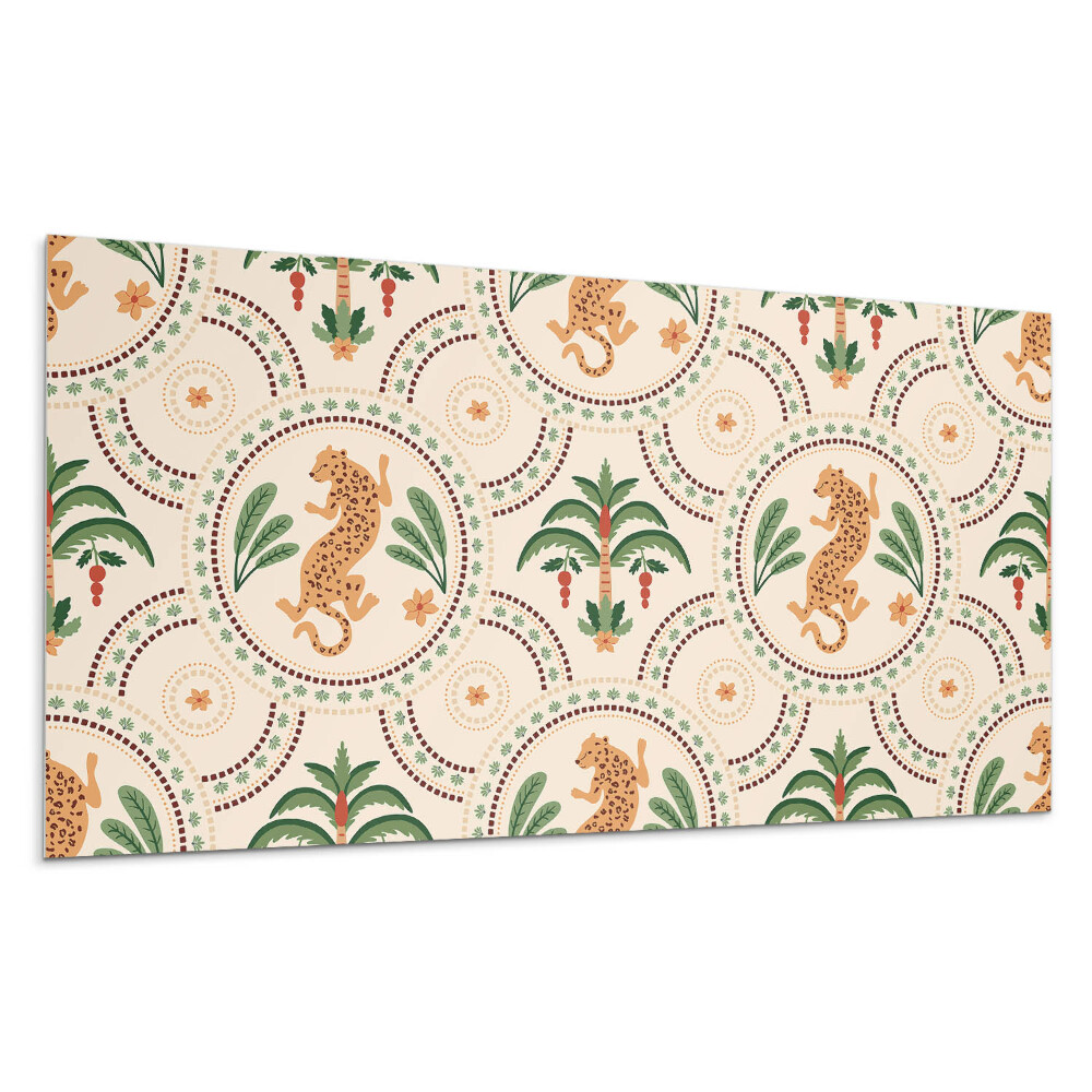 Nástěnný panel Tropický leopardí vzor