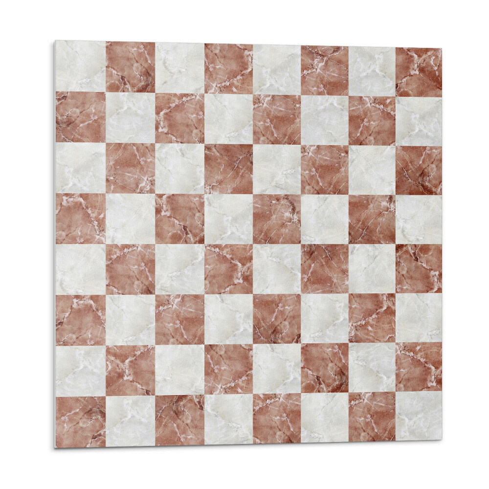 Nástěnný panel Mramorová šachovnice v elegantním stylu