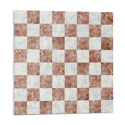 Nástěnný panel Mramorová šachovnice v elegantním stylu