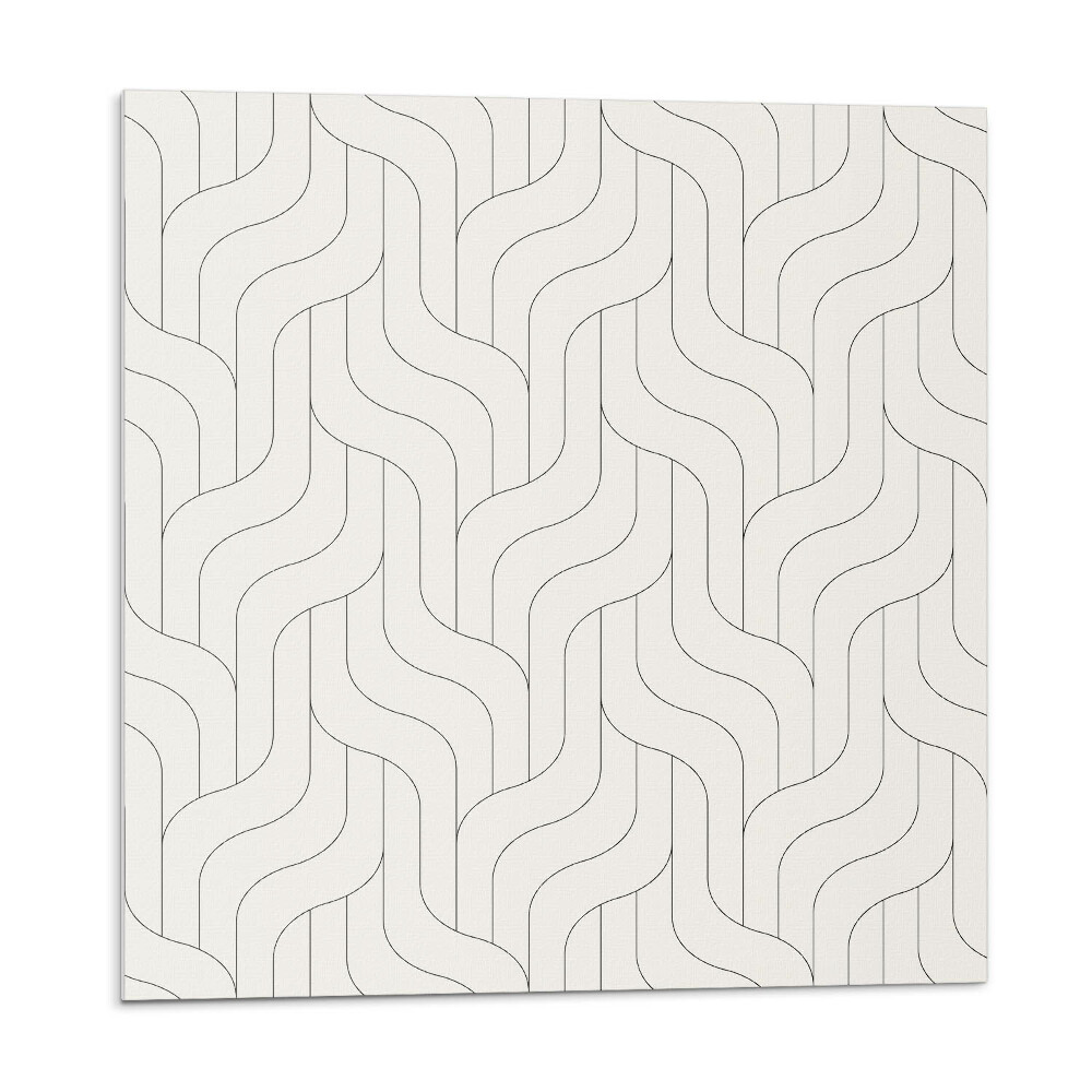 Nástěnný panel Geometrické vlny v harmonickém vzoru