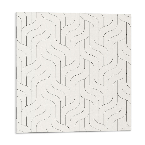 Nástěnný panel Geometrické vlny v harmonickém vzoru