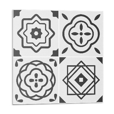 Panel na zeď Geometrické vzory ve čtvercových tvarech