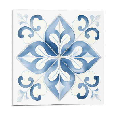 Nástěnný panel Květinový motiv na dlaždicích