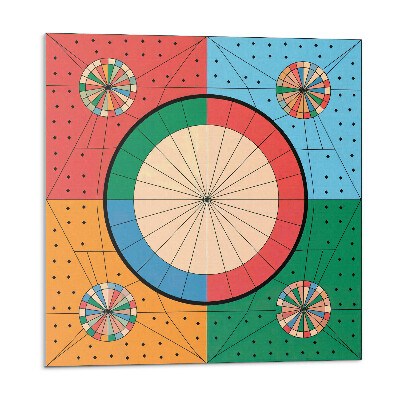 Panel na zeď Geometrický vzor s kruhy