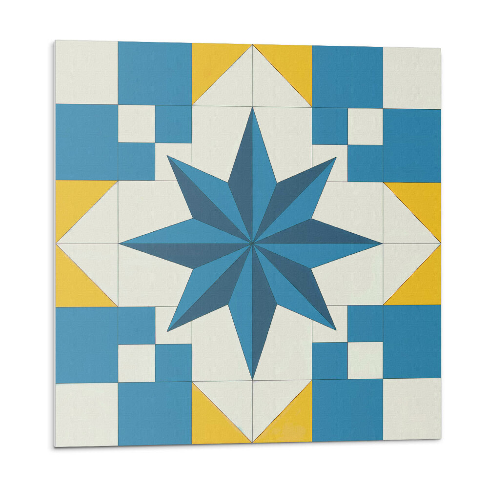 Nástěnný panel Hvězdný vzor v geometrické kompozici