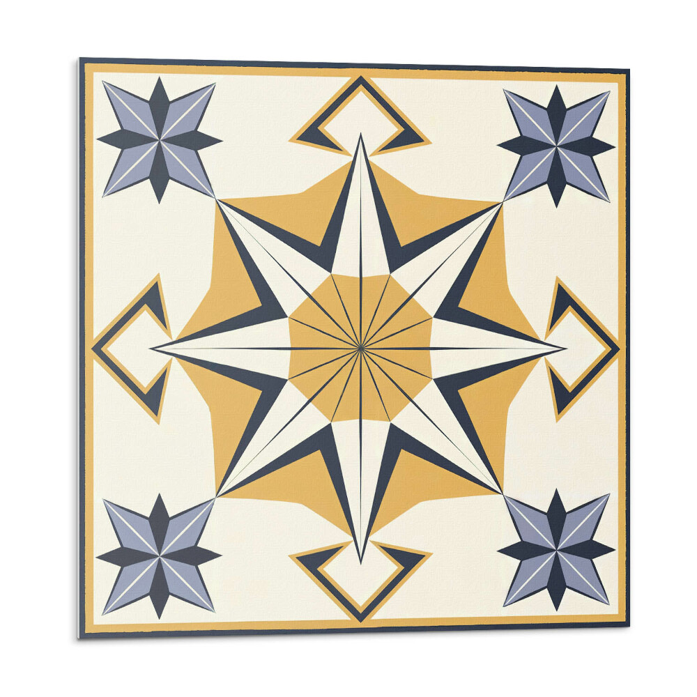 Panel na zeď Kompasový vzor s hvězdami