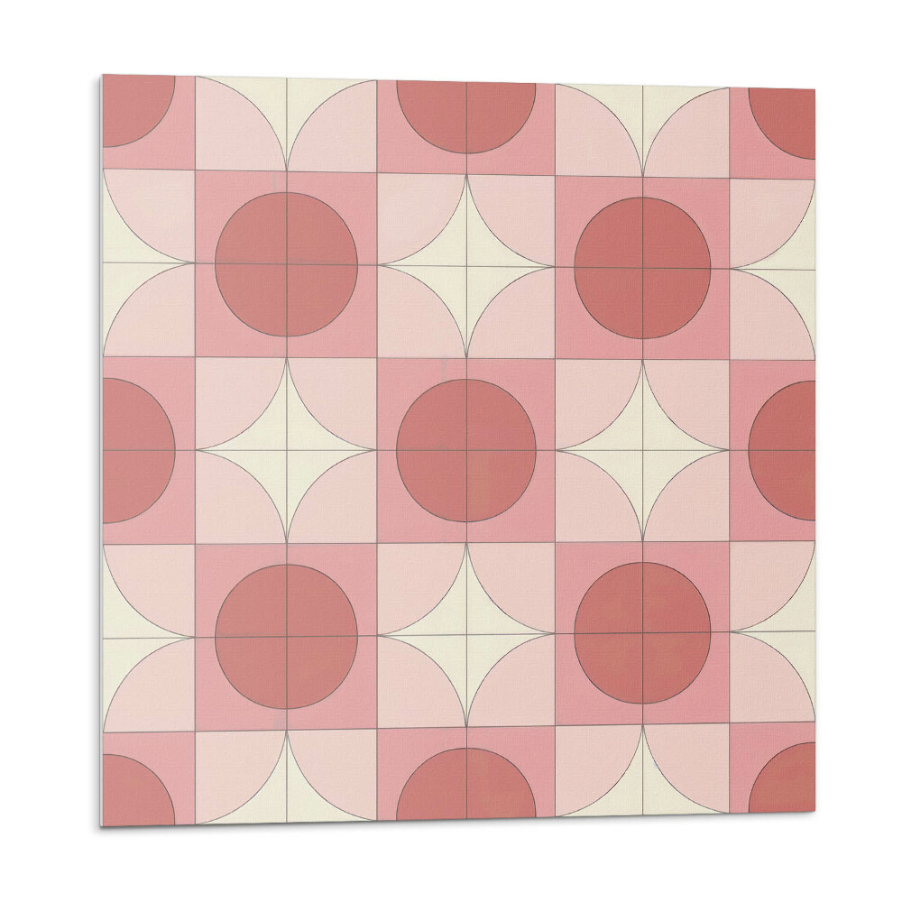 Panel na zeď Kruhy a květinové akcenty