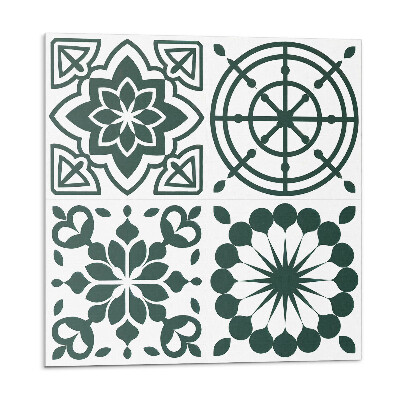 Nástěnný panel Květinově-geometrický vzor