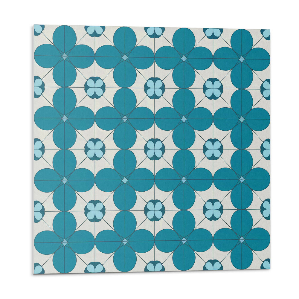 Panel na zeď Květinový motiv v geometrických tvarech