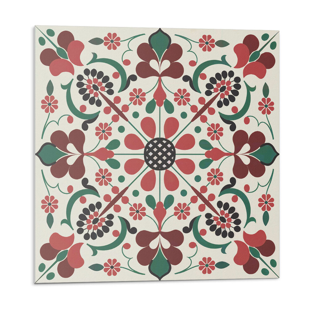 Panel na zeď Květinová harmonie v symetrickém stylu