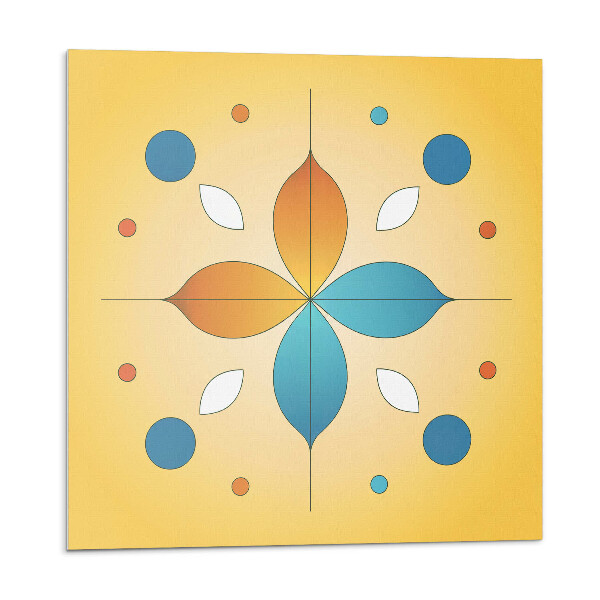 Nástěnný panel Květinový geometrický vzor