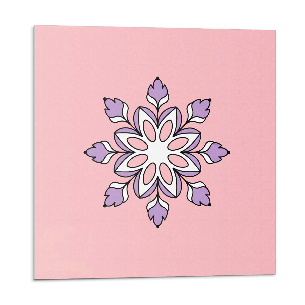 Panel na zeď Květinová mandala v harmonických tvarech