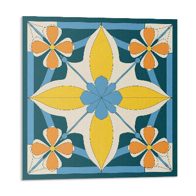 Nástěnný panel Květinová geometrie