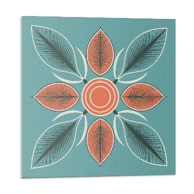 Panel na zeď Květinový motiv se zelenými listy