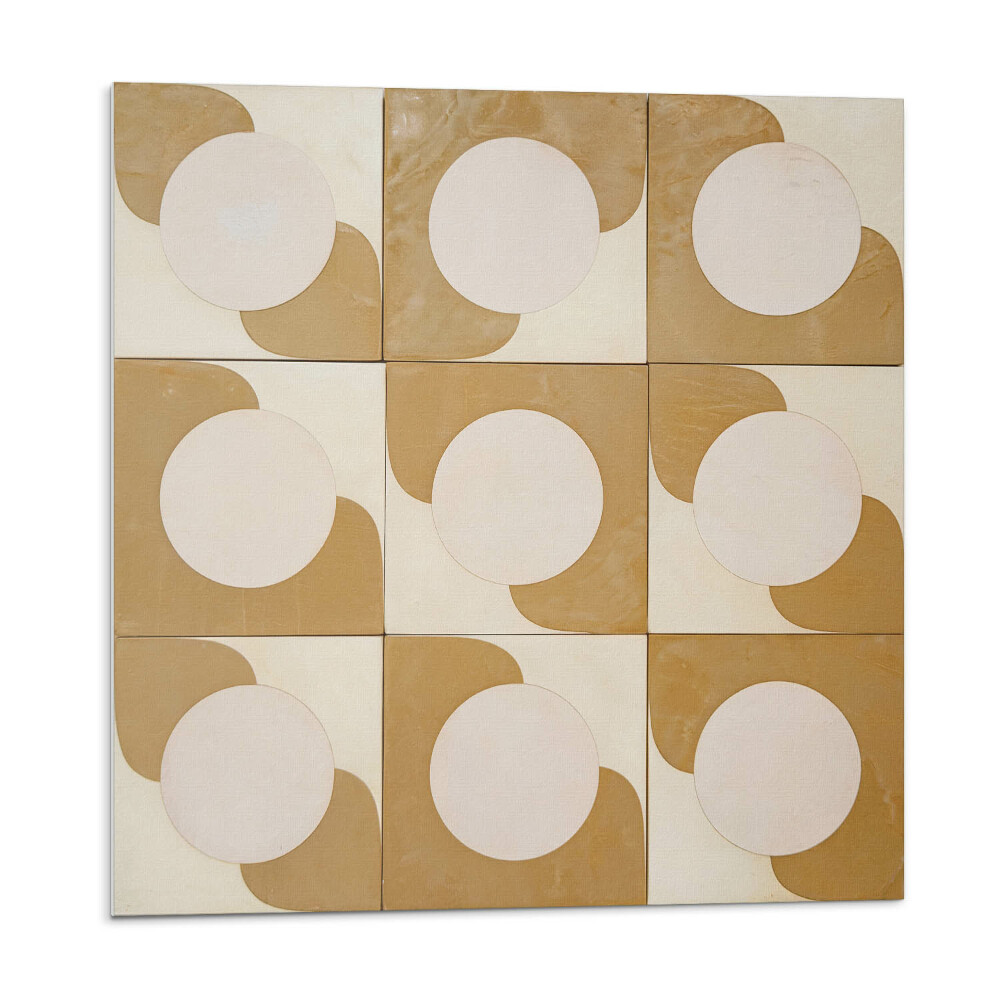 Panel na zeď Vzor geometrických kruhů a oblouků