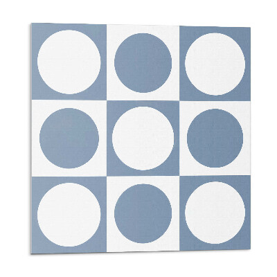 Nástěnný panel Kulaté vzory v mřížkové kompozici