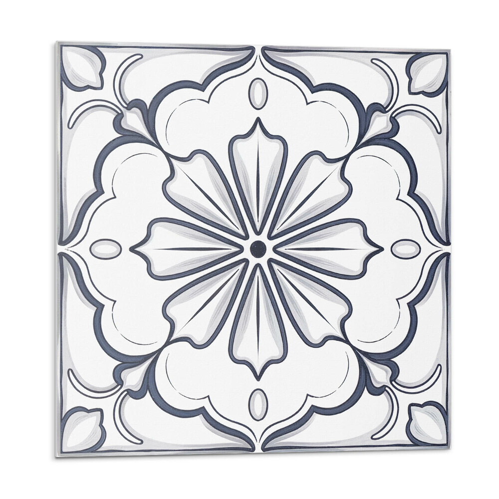 Panel na zeď Květinový motiv na dlaždici