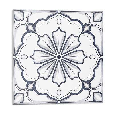 Panel na zeď Květinový motiv na dlaždici