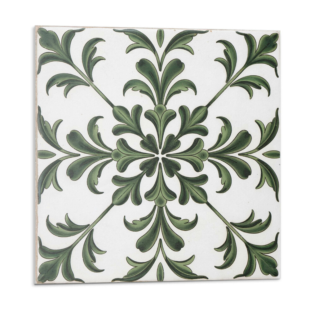 Panel na zeď Rostlinný vzor na keramice