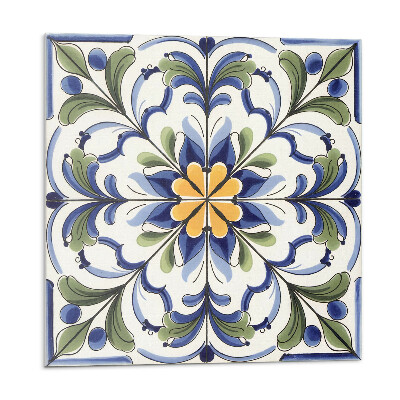 Nástěnný panel Květinový motiv v keramickém stylu