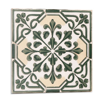 Nástěnný panel Rostlinný motiv na dlaždici