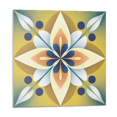 Panel na zeď Květinová mandala v uměleckém stylu