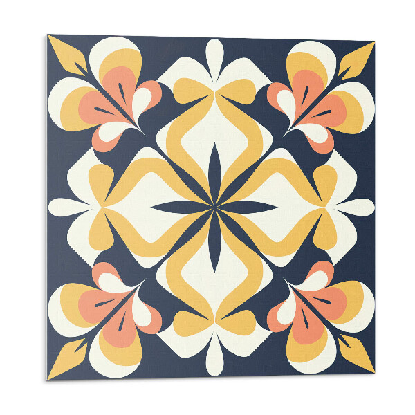 Nástěnný panel Květinový motiv v podobě geometrie