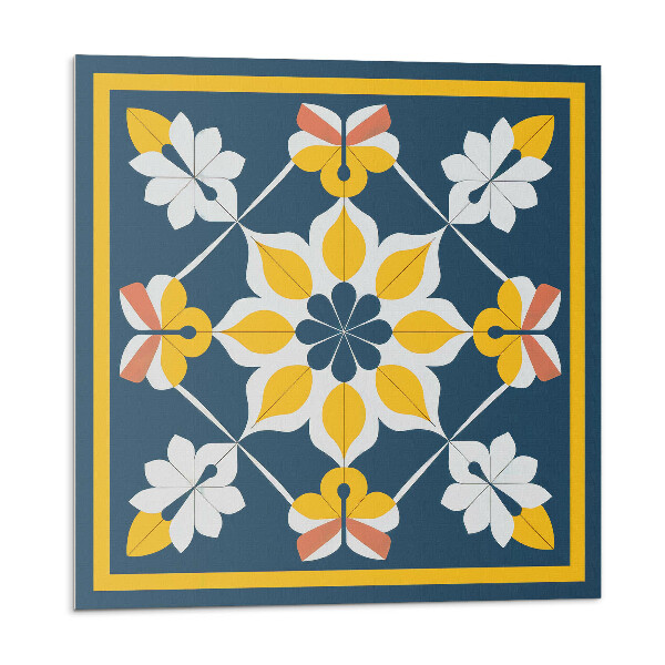 Nástěnný panel Květinová harmonie v symetrii