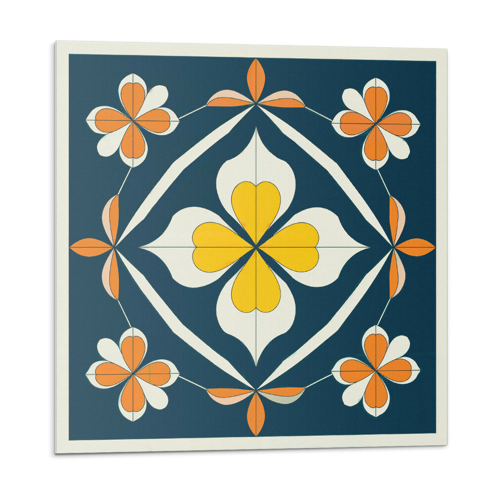 Obkladový panel Květinová symetrie v harmonickém uspořádání