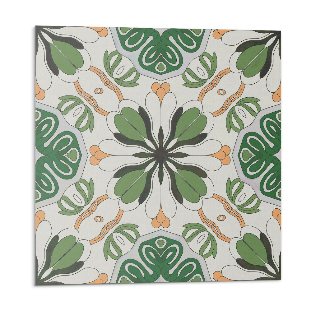 Nástěnný panel Květinová harmonie v symetrii