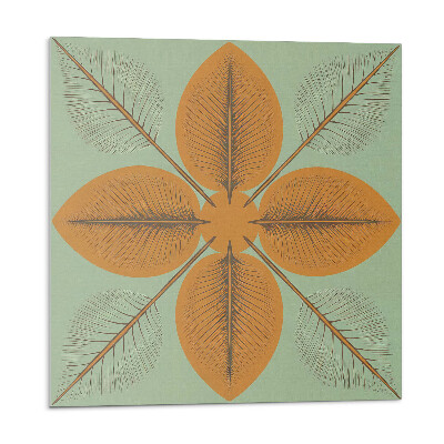 Nástěnný panel Symetrické listové motivy