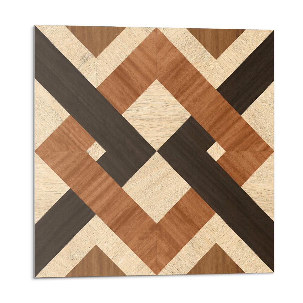 Panel na zeď Geometrický dřevěný motiv