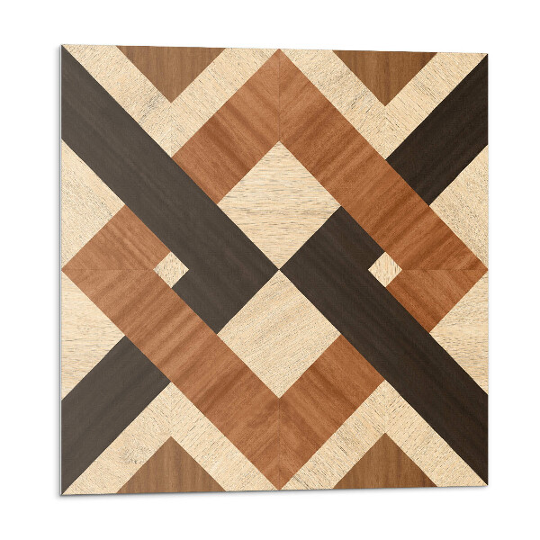 Panel na zeď Geometrický dřevěný motiv