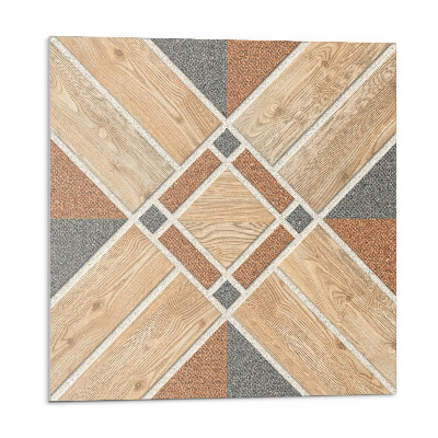 Nástěnný panel Geometrický vzor s přírodním dřevem