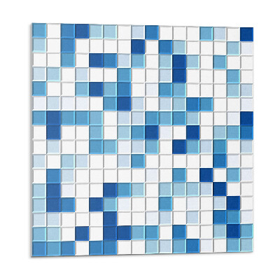 Panel na zeď Modrá mozaika v různých tónech