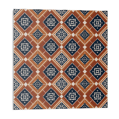 Nástěnný panel Geometrie v odstínech hnědé a bílé