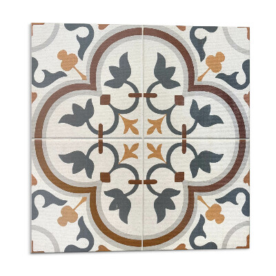 Panel na zeď Květinový vzor v kostkovaném vzoru