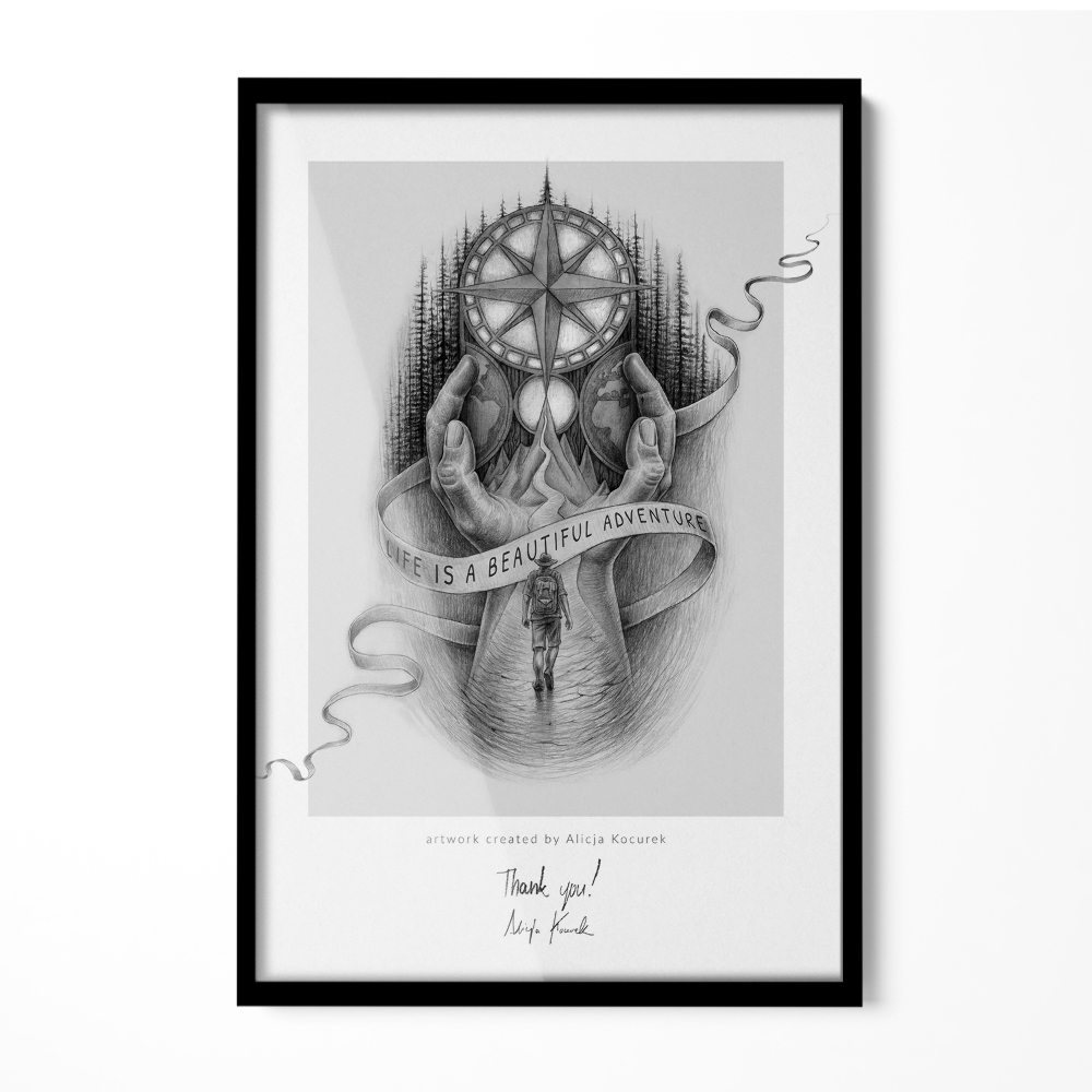 Černý klasický fotorámeček 20x30