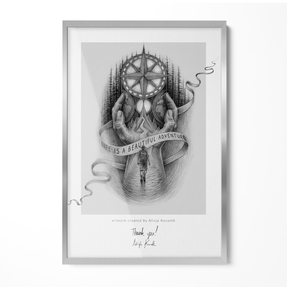 Stylový stříbrný fotorámeček na zeď 20x30