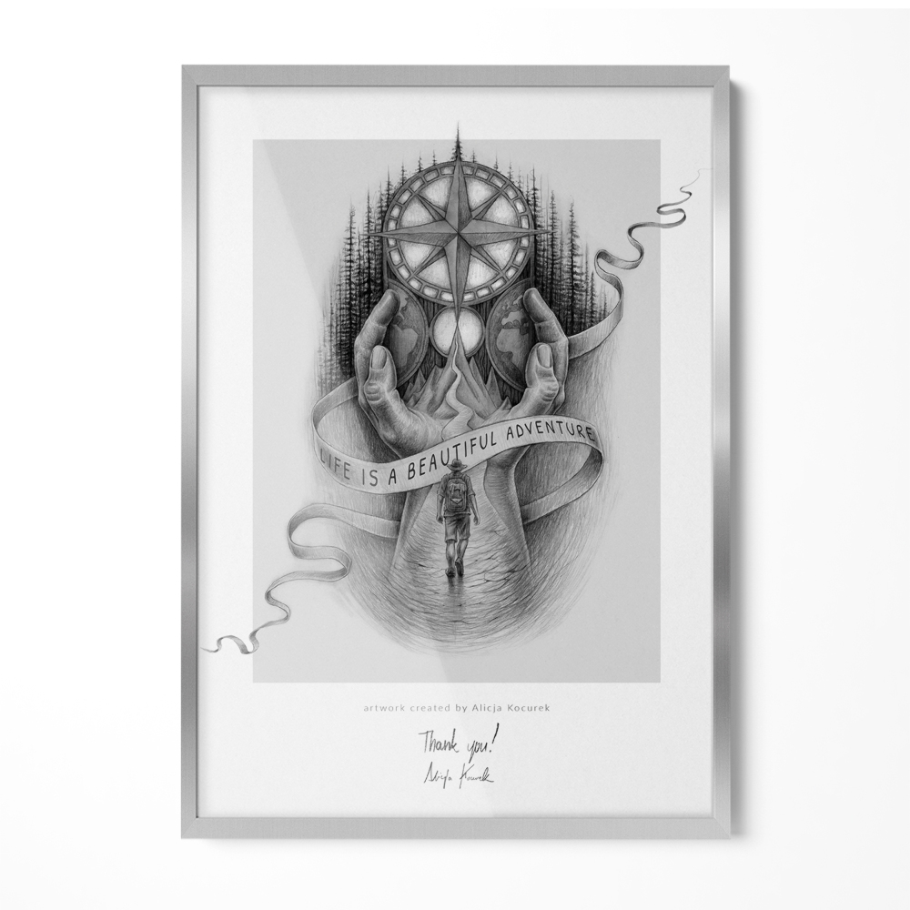 Stříbrný fotorámeček na zeď 50x70