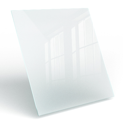 Čtvercová deska stolu průsvitný