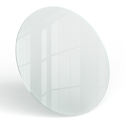 Kulatá deska stolu průsvitný