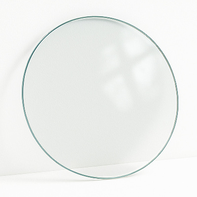 Kulatá deska na stůl transparentní