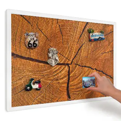 Magnetická tabule do kuchyně Teplé útulné dřevo