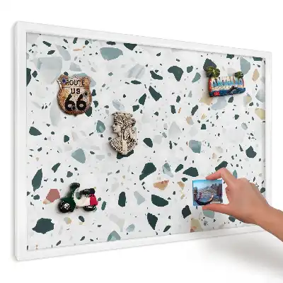 Magnetická tabule do kuchyně Stylová světlá mozaika