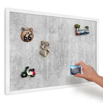 Magnetická tabule do kuchyně s texturou průmyslové šedi